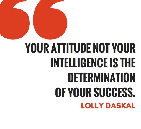 Attitude not Intelligence