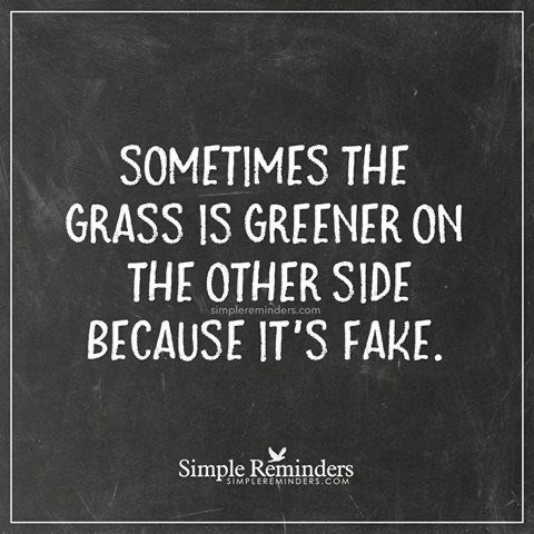 Grass is greener