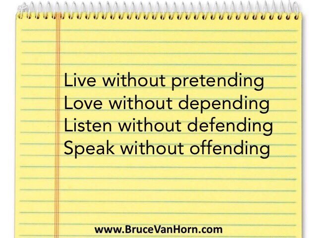 Live without pretending