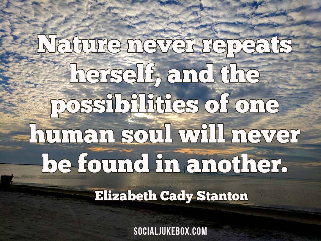 Nature Never Repeats