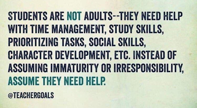 Students are not adults