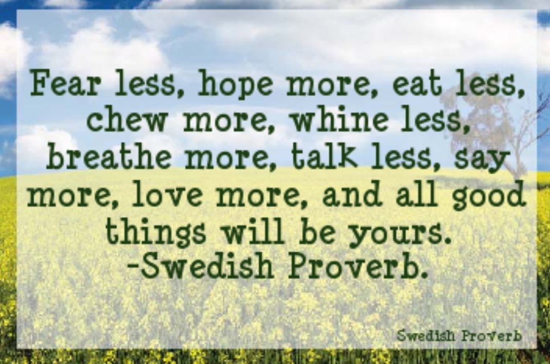 Swedish Proverb